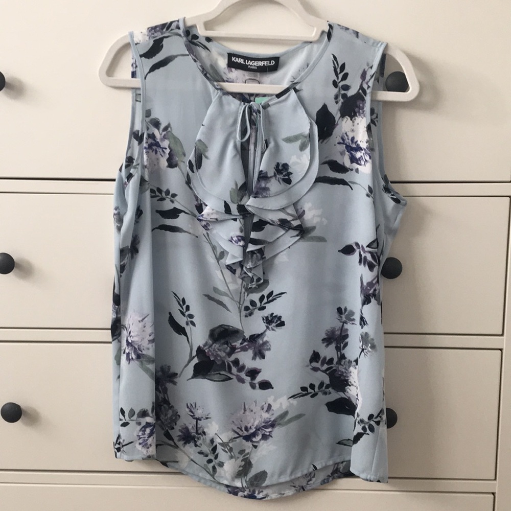 Karl Lagerfeld Paris sleeveless blouse, size M